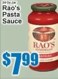 Super Fresh Rao's pasta sauce offer
