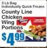 Super Fresh County Line chicken wing portions offer