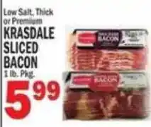 C Town Krasdale sliced bacon offer