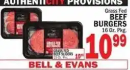 C Town Bell & Evans grass fed beef sliders offer