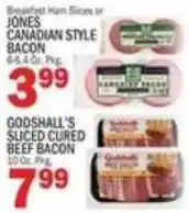 C Town Jones canadian style bacon offer