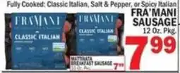 C Town Framani sausage offer