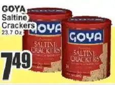 Food Universe Goya saltine crackers offer