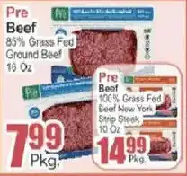 Food Universe Pre Beef 85% Grass Fed Ground Beef offer
