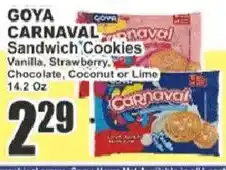 Food Universe Goya carnaval sandwich cookies offer