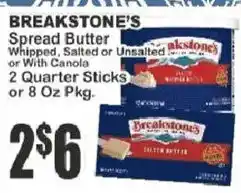 Food Universe Breakstone's Spread Butter offer