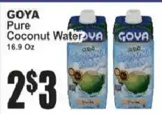 Food Universe Goya pure coconut water offer