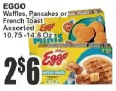 Food Universe Eggo waffles, pancakes or french toast assorted offer