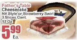 Food Universe Father's Table Cheesecake offer