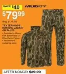 Dunham's Sports Muddy Trx Terminus Hunting Jacket Or Pants offer