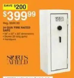 Dunham's Sports Sports Afield 24 Gun Fire Rated Safe offer