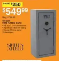 Dunham's Sports Sports Afield 40 Gun Fire Rated Safe offer