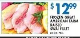 Met Foodmarkets Frozen great american farm raised swai fillet offer