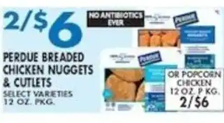 Perdue breaded chicken nuggets & cutlets