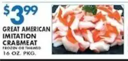 Met Foodmarkets Great American Imitation Crabmeat offer