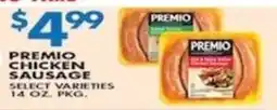 Met Foodmarkets Premio chicken sausage offer