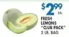 Met Foodmarkets Fresh Lemons Club Pack offer