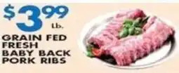 Met Foodmarkets Grain Fed Fresh Baby Back Pork Ribs offer