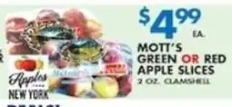 Met Foodmarkets Mott's green or red apple slices offer