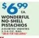 Met Foodmarkets Wonderful no-shell pistachios offer