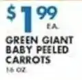 Met Foodmarkets Green giant baby peeled carrots offer