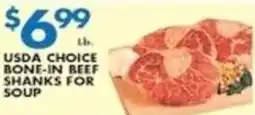 Met Foodmarkets Usda choice bone-in beef shanks for soup offer