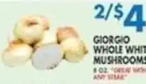 Met Foodmarkets Giorgio whole white mushrooms offer