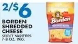 Met Foodmarkets Borden shredded cheese offer