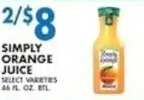 Met Foodmarkets Simply orange juice offer