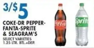 Met Foodmarkets Coke-dr pepper-fanta-sprite & seagram's offer