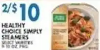 Met Foodmarkets Healthy Choice simply steamers offer