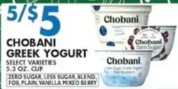 Met Foodmarkets Chobani Greek Yogurt offer