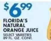 Met Foodmarkets Florida's natural orange juice offer