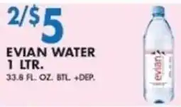 Met Foodmarkets Evian water offer
