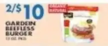 Met Foodmarkets Garden beefless burger offer