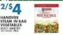 Met Foodmarkets Hanover steam in bag vegetables offer