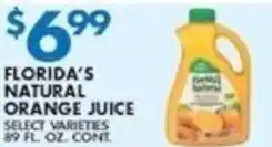 Met Foodmarkets Florida's natural orange juice offer