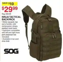 Dunham's Sports Sog ninja tactical backpack offer