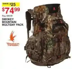 Dunham's Sports Timber Hawk Smokey Mountain Multiday Pack offer