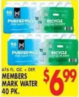 Met Foodmarkets Members Mark Water offer