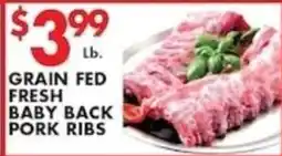 Met Foodmarkets Grain Fed Fresh Baby Back Pork Ribs offer