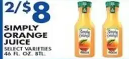 Met Foodmarkets Simply orange juice offer