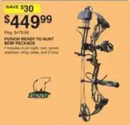 Dunham's Sports Fusion Ready to Hunt Bow Package offer