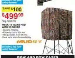 Dunham's Sports Mudit Mesa 10' Quad Pod With Blind Kit offer