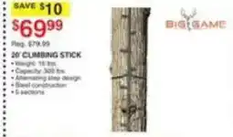 Dunham's Sports Big Game 20' Climbing Stick offer