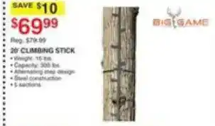 Dunham's Sports Big Game 20' Climbing Stick offer