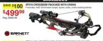 Dunham's Sports Barnett xp410 crossbow package with crank offer