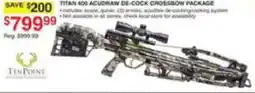 Dunham's Sports TenPoint Titan 400 Acudraw De-Cock Crossbow Package offer