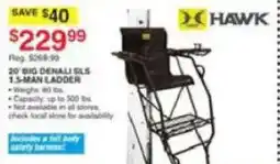 Dunham's Sports Hawk 20" Big Denali SLS 1-Man Ladder offer