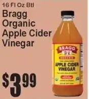 Super Fresh Bragg organic apple cider vinegar offer